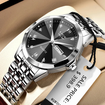 LIGE Fashion Quartz Wristwatches Casual Sport Military Watch