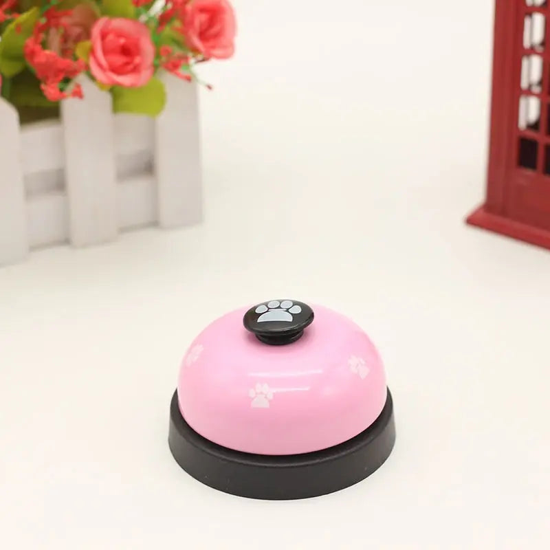 1pc Pet Toy Training Dinner Small Bell Footprint Dog Toys
