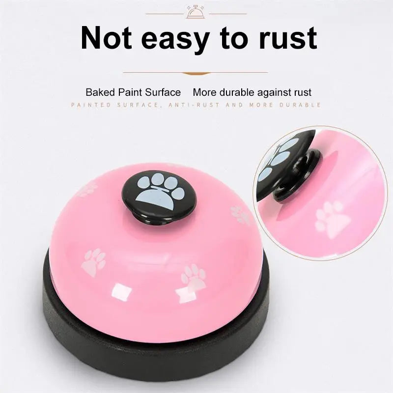 1pc Pet Toy Training Dinner Small Bell Footprint Dog Toys