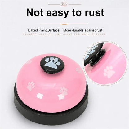 1pc Pet Toy Training Dinner Small Bell Footprint Dog Toys