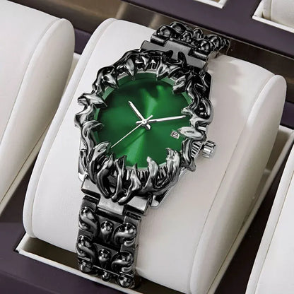 Men's paw shaped watch with unique design for parties and dates