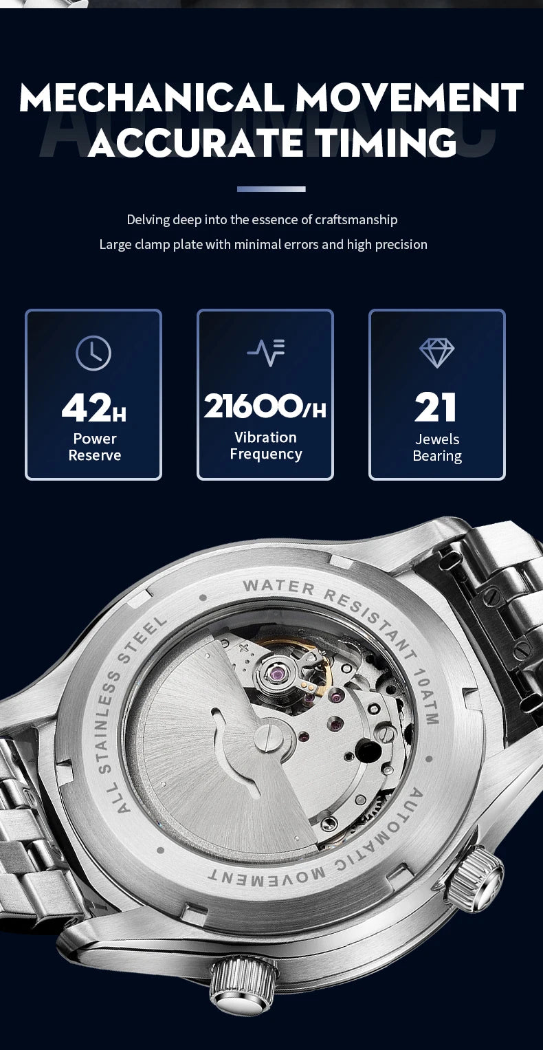 WM Watch Automatic Mechanical Men Watches High Quality
