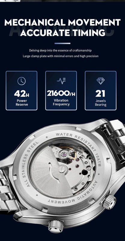 WM Watch Automatic Mechanical Men Watches High Quality