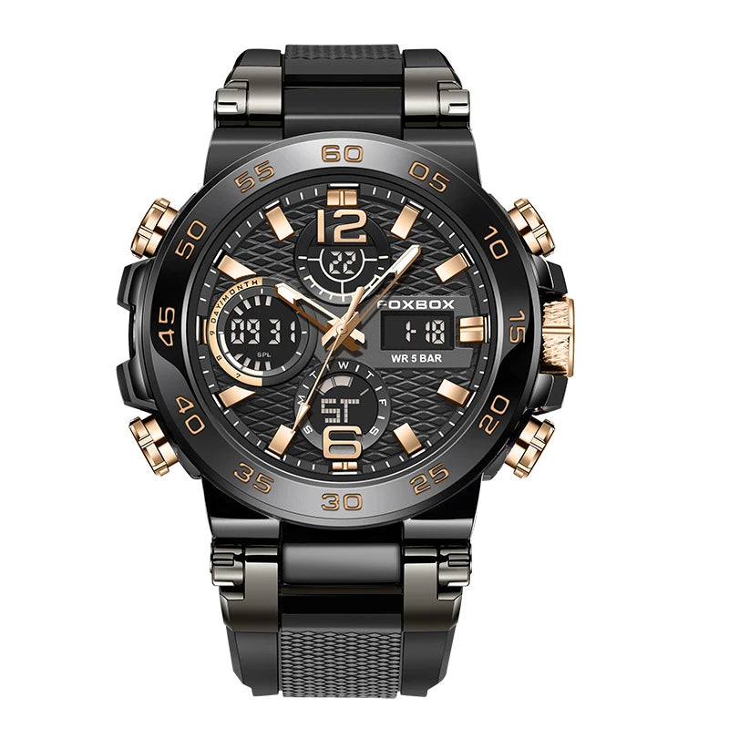 LIGE New Watches For Men 50M Waterproof Clock Alarm