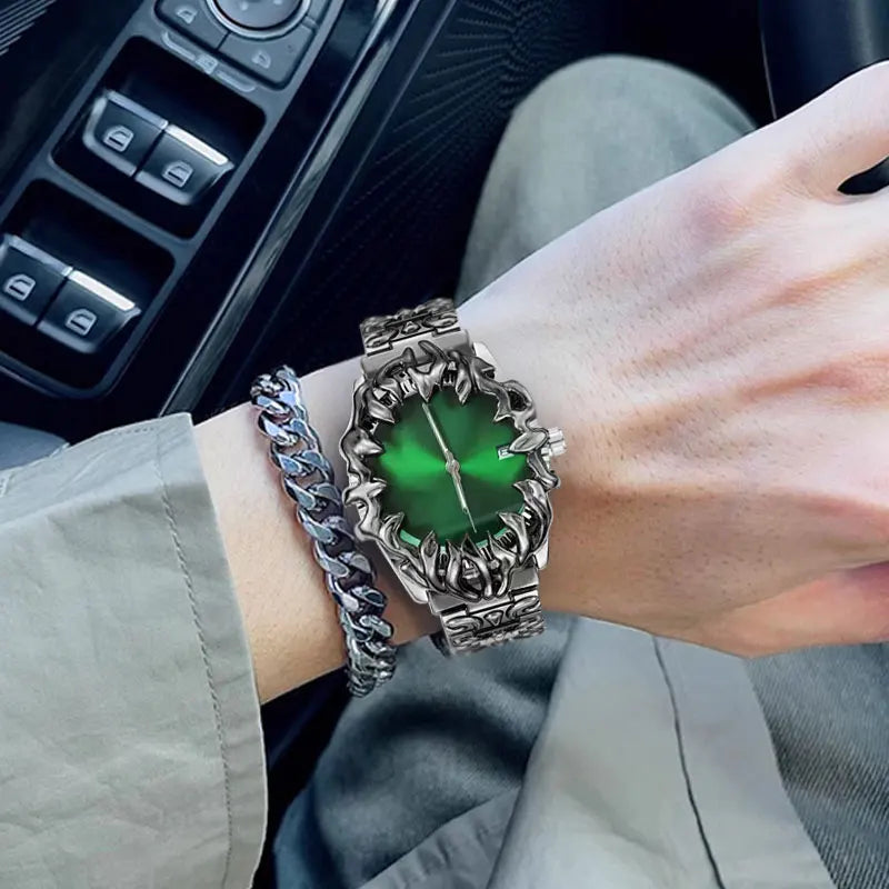 Men's paw shaped watch with unique design for parties and dates