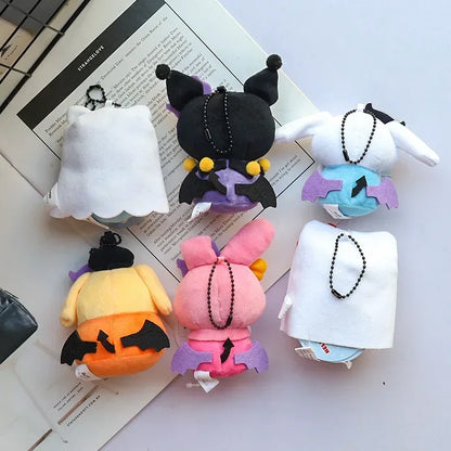Hellokitty Halloween Doll Cinnamoroll Kuromi Kawaii Ghost Plush Toy
