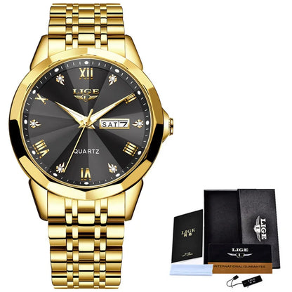 LIGE Fashion Quartz Wristwatches Casual Sport Military Watch