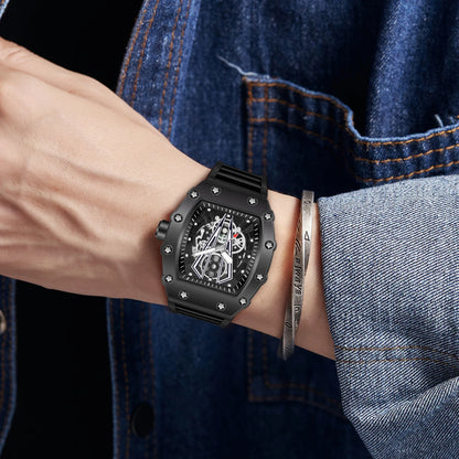 WWOOR Luxury Watch For Men Large Dial Multifunction Sports