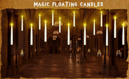 12/10 PCS LED Floating Candles with Magic Wand Flameless