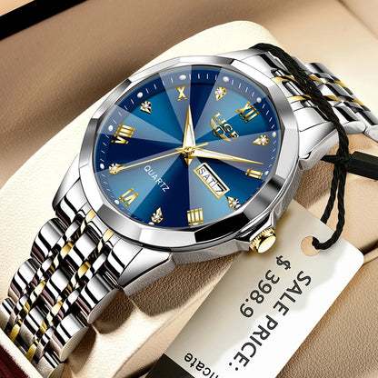 LIGE Fashion Quartz Wristwatches Casual Sport Military Watch