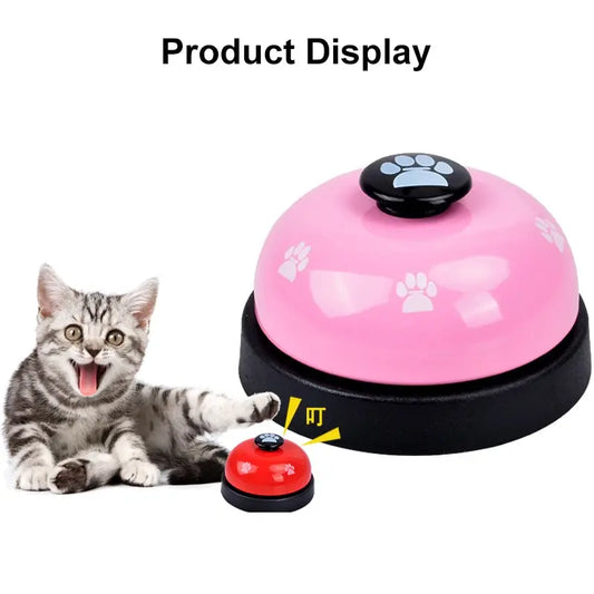 1pc Pet Toy Training Dinner Small Bell Footprint Dog Toys