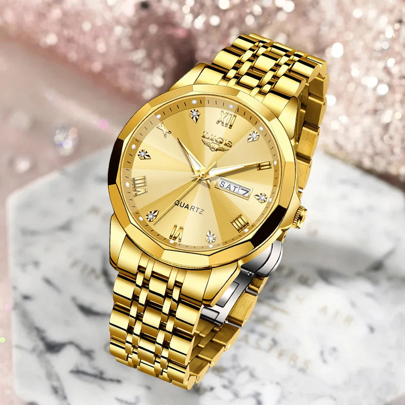 LIGE Fashion Quartz Wristwatches Casual Sport Military Watch