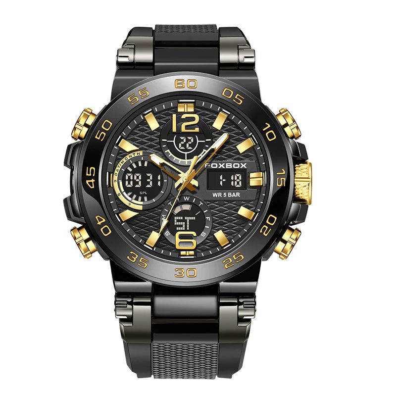 LIGE New Watches For Men 50M Waterproof Clock Alarm