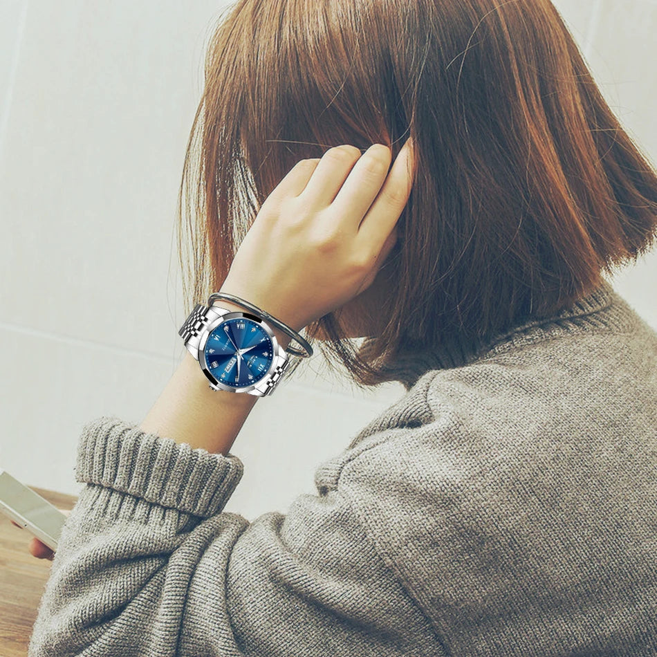 LIGE Fashion Quartz Wristwatches Casual Sport Military Watch