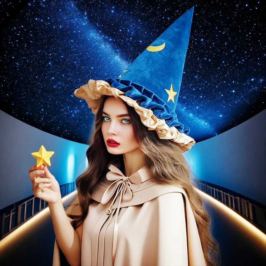 1pc Halloween Woman Witch Hat Costume Hat for Party Coseplay