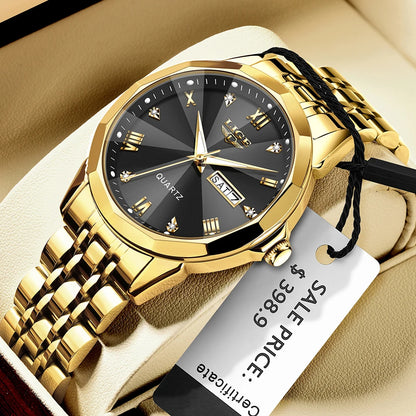 LIGE Fashion Quartz Wristwatches Casual Sport Military Watch