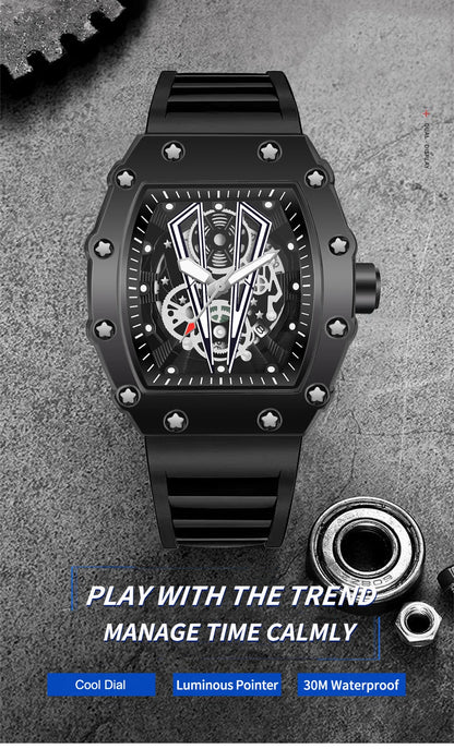 WWOOR Luxury Watch For Men Large Dial Multifunction Sports