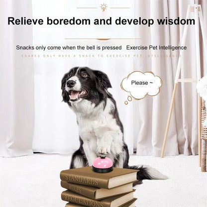 1pc Pet Toy Training Dinner Small Bell Footprint Dog Toys