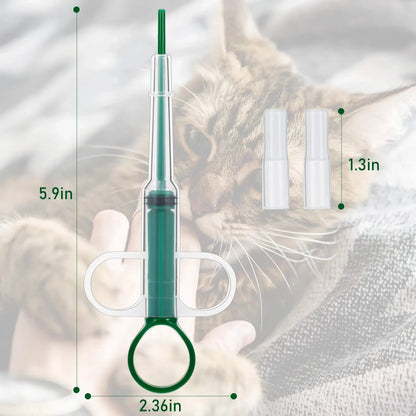 Pet Medication Dispenser, Pressing Feeding Stick for Cats and Dogs