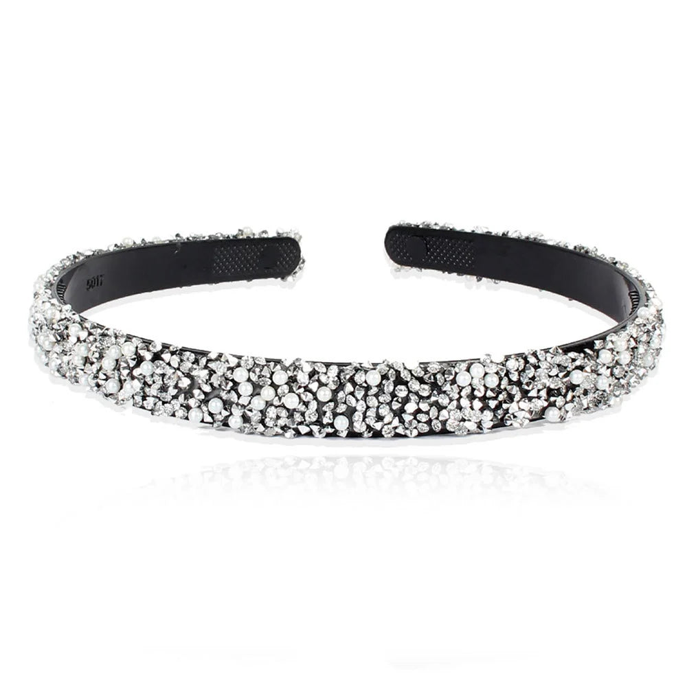 Headwear Fashion Simple Luxury Simulated Pearl Rhinestones