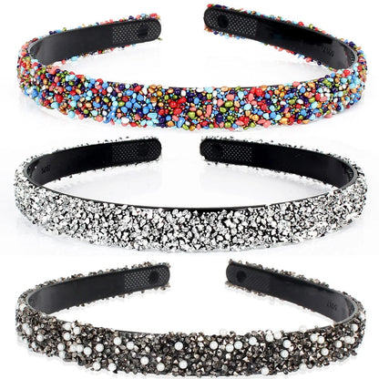 Headwear Fashion Simple Luxury Simulated Pearl Rhinestones
