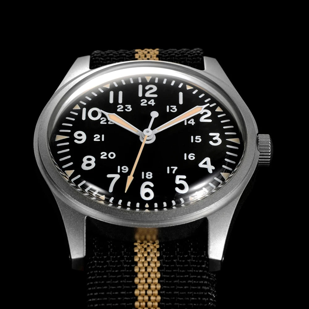 Military Watches for Men 34.5mm Quartz Super