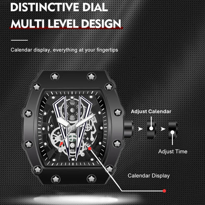 WWOOR Luxury Watch For Men Large Dial Multifunction Sports