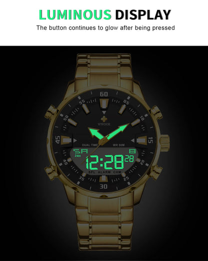 WWOOR New Luxury Digital Watch For Men Sports Big Watches