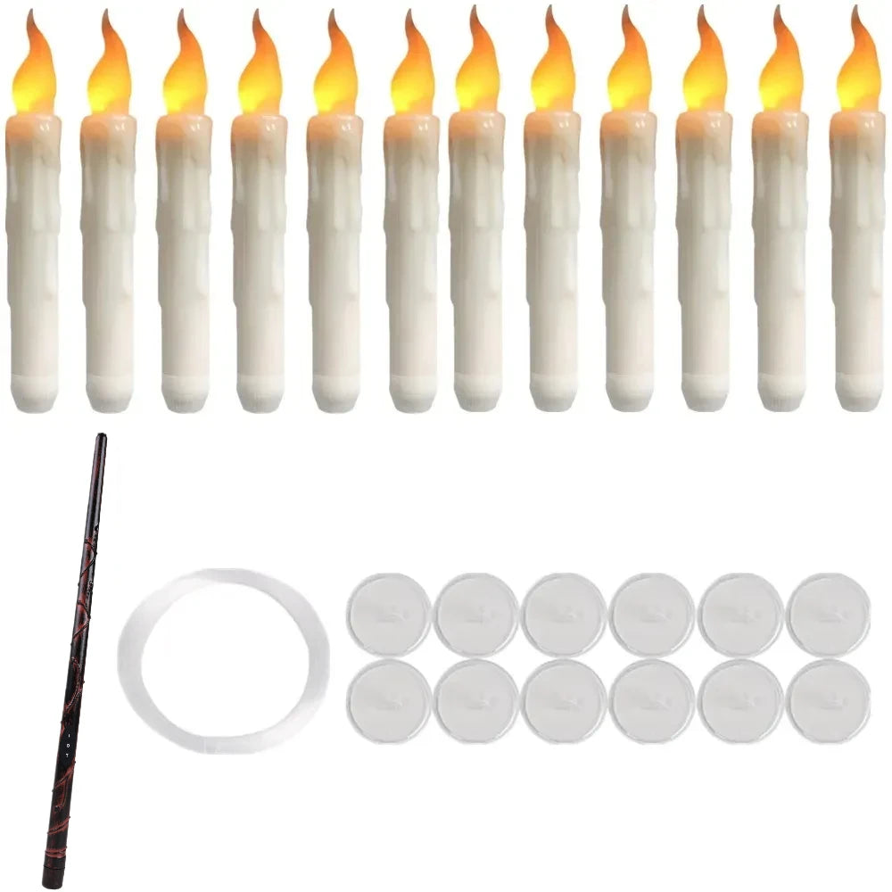 Floating Candles with Magic Wand Remote Control Flickering