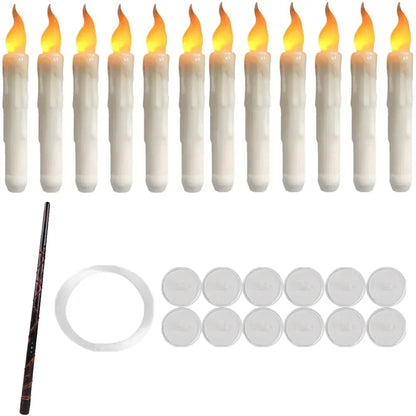 Floating Candles with Magic Wand Remote Control Flickering