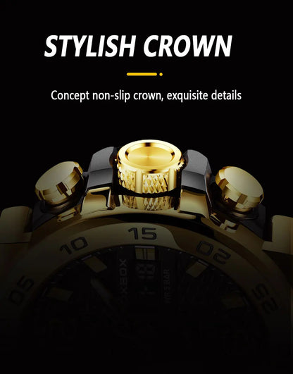 LIGE New Watches For Men 50M Waterproof Clock Alarm