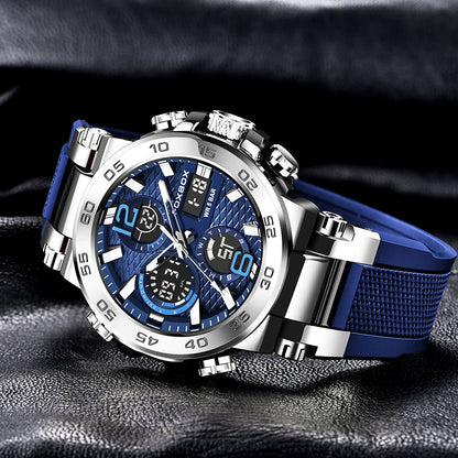 LIGE New Watches For Men 50M Waterproof Clock Alarm