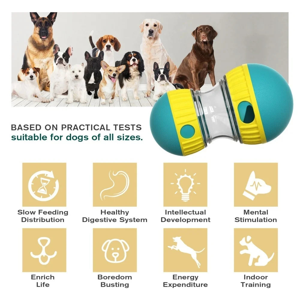 Pet Dog Treat Dispenser Toy For Small Medium Large Dogs Interactive Leaking Food