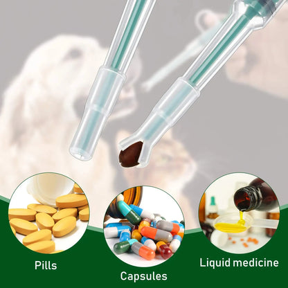 Pet Medication Dispenser, Pressing Feeding Stick for Cats and Dogs
