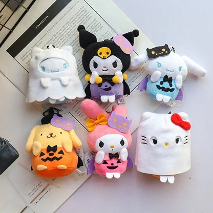 Hellokitty Halloween Doll Cinnamoroll Kuromi Kawaii Ghost Plush Toy