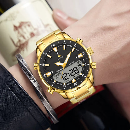 WWOOR New Luxury Digital Watch For Men Sports Big Watches