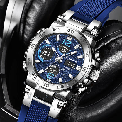 LIGE New Watches For Men 50M Waterproof Clock Alarm
