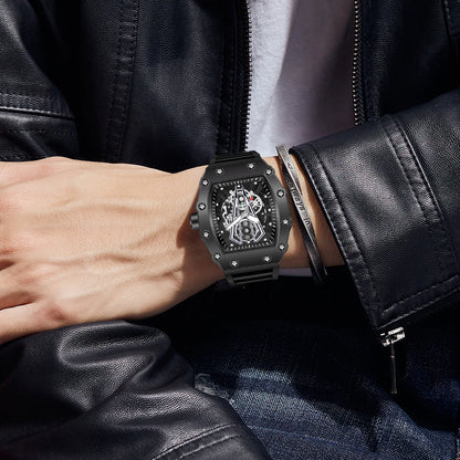 WWOOR Luxury Watch For Men Large Dial Multifunction Sports
