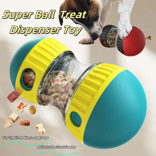 Pet Dog Treat Dispenser Toy For Small Medium Large Dogs Interactive Leaking Food