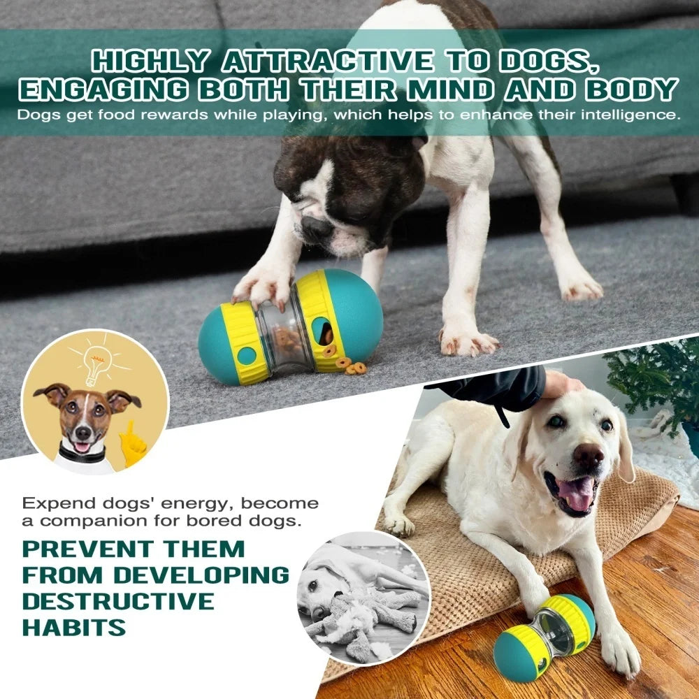 Pet Dog Treat Dispenser Toy For Small Medium Large Dogs Interactive Leaking Food