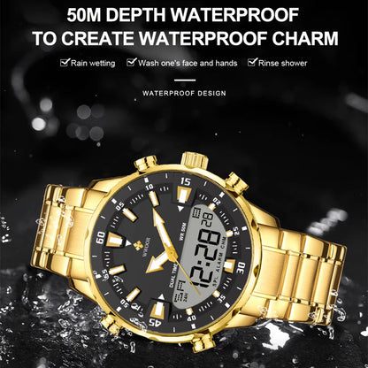 WWOOR New Luxury Digital Watch For Men Sports Big Watches