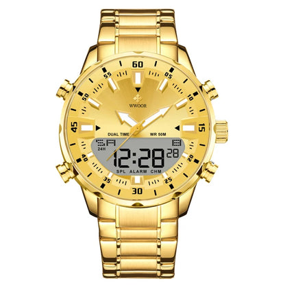 WWOOR New Luxury Digital Watch For Men Sports Big Watches