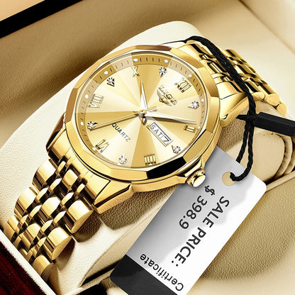LIGE Fashion Quartz Wristwatches Casual Sport Military Watch