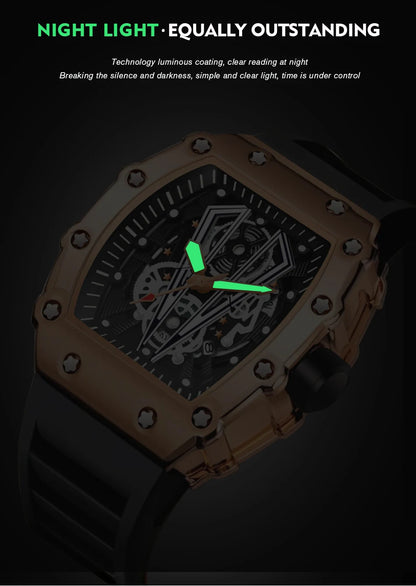 WWOOR Luxury Watch For Men Large Dial Multifunction Sports