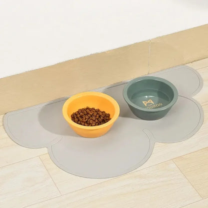 Pet Feeding Mat for Cats and Dogs with Nonspill Nonslip Waterproof