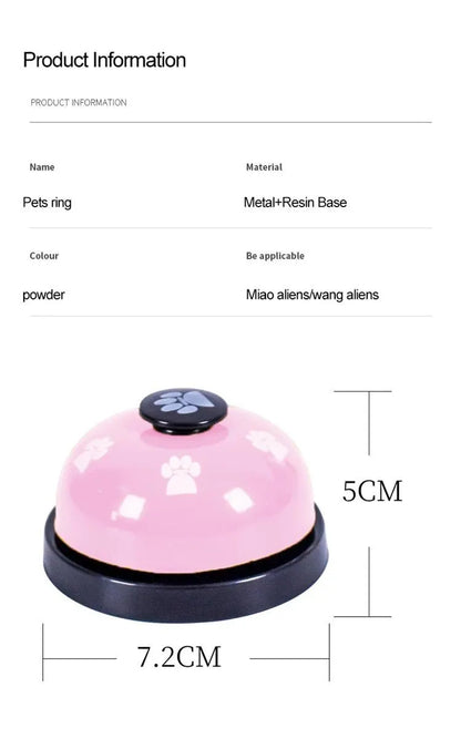 1pc Pet Toy Training Dinner Small Bell Footprint Dog Toys