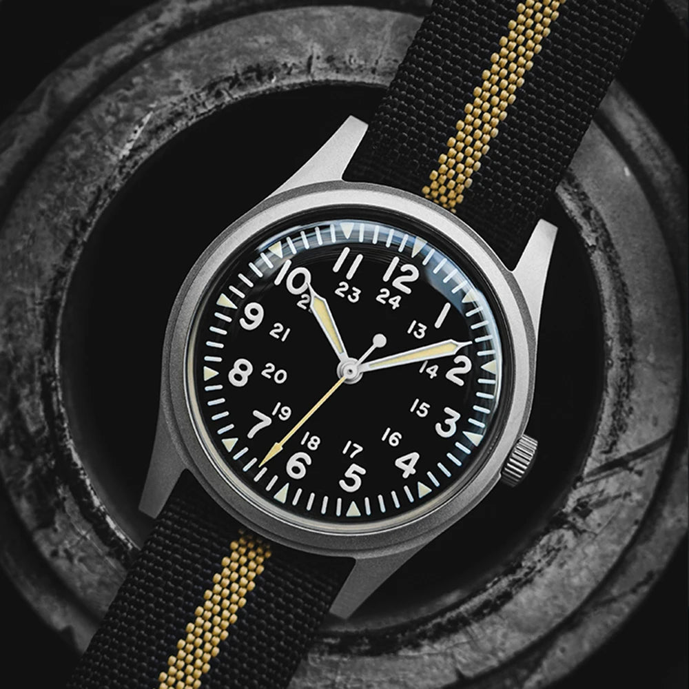 Military Watches for Men 34.5mm Quartz Super