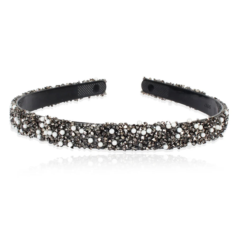 Headwear Fashion Simple Luxury Simulated Pearl Rhinestones