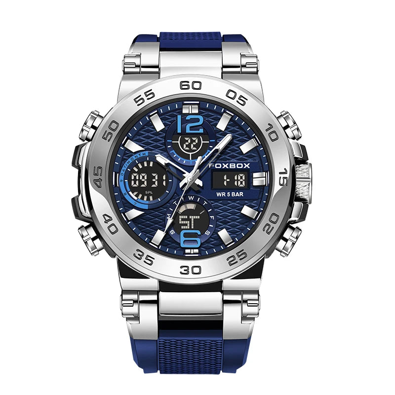 LIGE New Watches For Men 50M Waterproof Clock Alarm