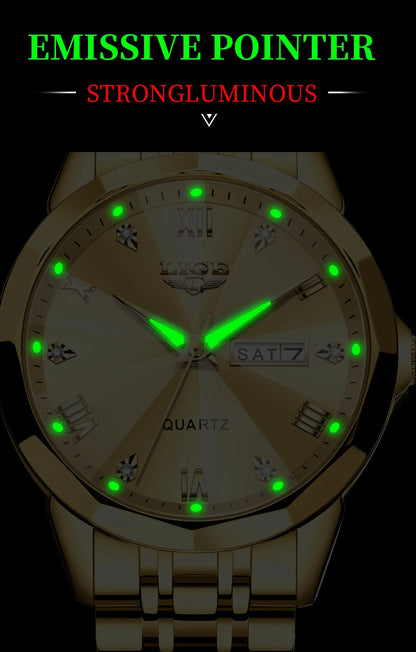 LIGE Fashion Quartz Wristwatches Casual Sport Military Watch